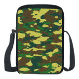 Camouflage Shoulder Bag Teenager Messenger Crossbody Bookbag School Mochila
