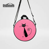 Cartoon Cat Kids Round Kindergarten Bag Mini Crossbody Shoulder Bag