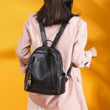 Ladies Anti-Theft Travel Backpack Large Capacity Handbag Retro Style Storage Bag