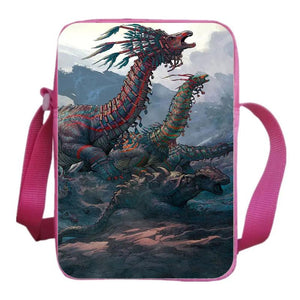 Dino Messenger Bag Kids Crossbody T-Rex Bookbag