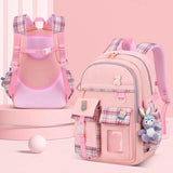 Smooth Zipper Spacious School Bag for Primary Students