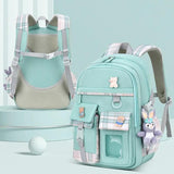 Smooth Zipper Spacious School Bag for Primary Students
