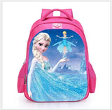 Elsa Lovely School Backpack for Girls Kids Pink Cartoon Bag