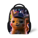Cartoon Kindergarten Backpack Pikaqiu-Detective Pattern Students School Bag