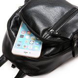 Female Mini Backpack Small PU Leather Shoulder Bag