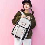 Japanese Kids School Backpack Boys Men Travel Shoulder Bag Bookbag