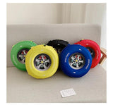 3D Tire Shaped Kids Backpack, Waterproof School Bag, 11 Inch Bookbag