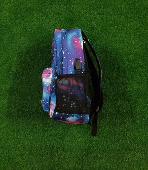 Luminous School Backpack Oxford Cartoon School Bag with USB Cable and Lock