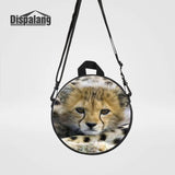 Elk Animal Round Women Messenger Bags Kids Crossbody Bags Schoolbag