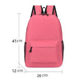 Peace Love Bulldog Print Canvas School Bags for Teenage Girl Female Children