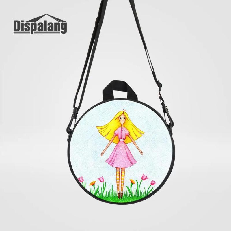 Cartoon Ballerina Dancing Ballet Girl Round Bag for Kids