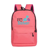 Dino Big Sis Lil Bro School Bags Family Backpack Kids