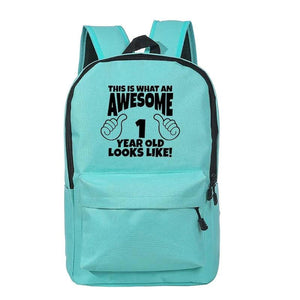 8 Year Old Awesome Print Kid School Bag