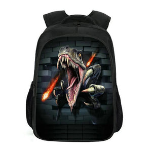 3D Velociraptor Tyrannosaurus Backpack for Kids