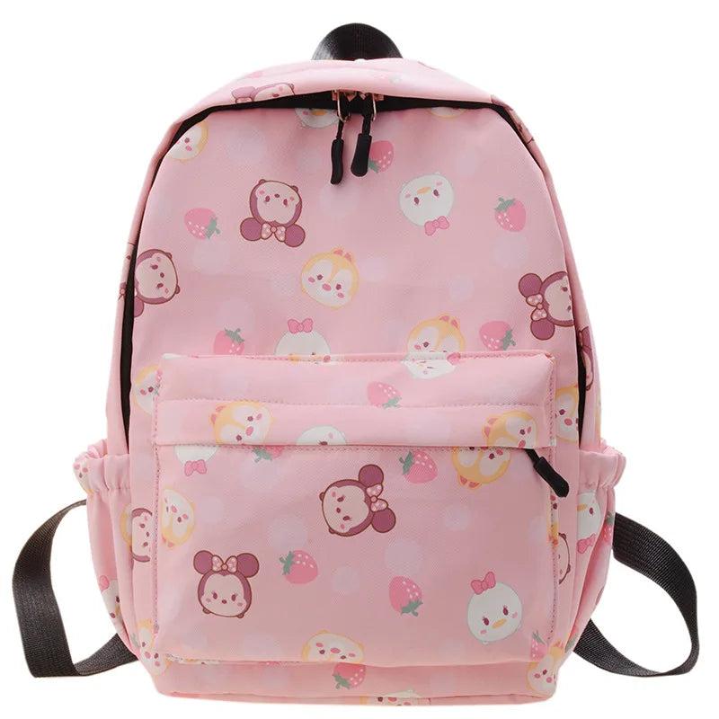 Disney Children's Cartoon Girls Schoolbag Lightweight Waterproof Backpack