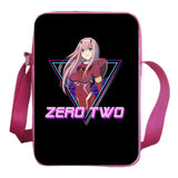 Darling In The Franxx Messenger Bag Anime ZERO TWO Teen CrossBody Rucksack