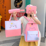 Canvas School Backpack For Girl Sport Backbags Kids Bagpack Anti-theft