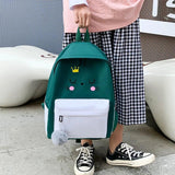 Canvas School Backpack For Girl Sport Backbags Kids Bagpack Anti-theft