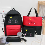 Canvas School Backpack For Girl Sport Backbags Kids Bagpack Anti-theft