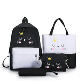 Canvas School Backpack For Girl Sport Backbags Kids Bagpack Anti-theft