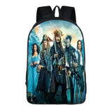 Skull Backpack School Kids Bags Boy Backpack Jack Sparrow Print Laptop Backpack