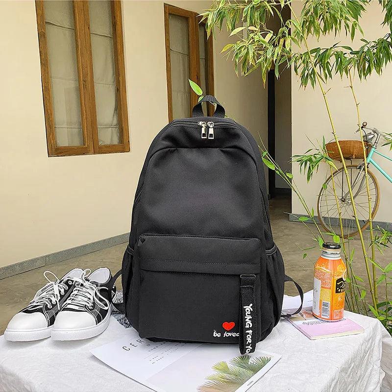 Girls Summer Nylon Backpack School Bag