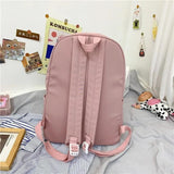 Girl School Bag Nylon Student School Backpacks Book Bags Matching Woman Backpack
