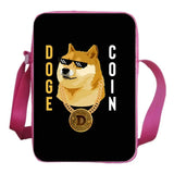 Dogecoin School Bag Boy Girl Shoulder Bag Mini Phone Bag