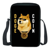 Dogecoin School Bag Boy Girl Shoulder Bag Mini Phone Bag