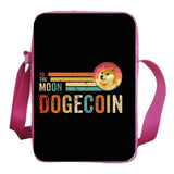 Dogecoin School Bag Boy Girl Shoulder Bag Mini Phone Bag