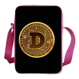 Dogecoin School Bag Boy Girl Shoulder Bag Mini Phone Bag