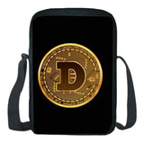 Dogecoin School Bag Boy Girl Shoulder Bag Mini Phone Bag