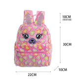 Plush Cat Bag Cartoon Schoolbags for Girls Small Kid Backpack