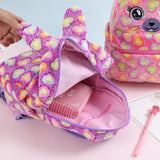 Plush Cat Bag Cartoon Schoolbags for Girls Small Kid Backpack