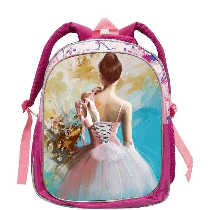 Ballet Little Princess Print Girls School Bags Book bags For Teenager School Bag