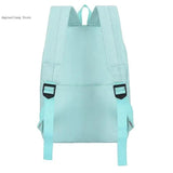 4-Piece Fashionable Female Backpacks Canvas Waterproof Bookbags