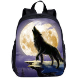 Galaxy Wolf Backpack for Kids Age 2-7, Anti Lost School Bag