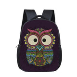 Cartoon Owl School Book Bags for Little Kids Baby Girls Backpacks