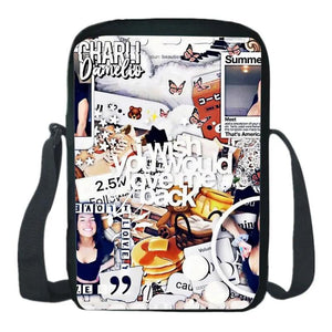 Charli Damelio Shoulder Bag Nylon School Backpack