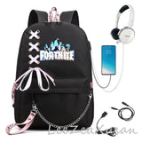 Rucksack Backpack with USB Charging Port and Headphone Travel Laptop Bag
