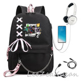 Rucksack Backpack with USB Charging Port and Headphone Travel Laptop Bag