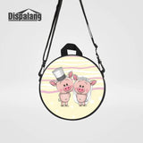 Animal Round Backpacks for Kids 1-5 Years, Piggy Printing Boy Girl School Bag