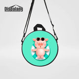 Animal Round Backpacks for Kids 1-5 Years, Piggy Printing Boy Girl School Bag