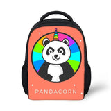 Kindergarten Students Backpack Panda Unicorn Pattern