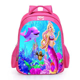 Little Mermaid Princess Backpack for Girls