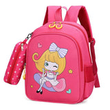Cartoon Nylon School Bags For Kids Kindergarten SchoolBag Children Backpacks