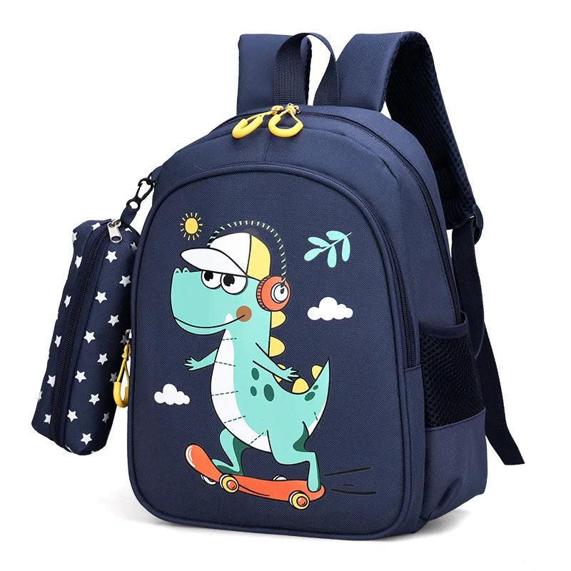 Cartoon Nylon School Bags For Kids Kindergarten SchoolBag Children Backpacks