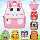 Neoprene Kindergarten School Bag 3D Cartoon Animal Backpack