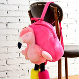 Flamingo Plush Girls Backpack