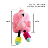 Flamingo Plush Girls Backpack